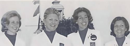 Mrs. Sheila Rumassa, Mrs. Gladys Cooper de Bragard, Mrs. Carmen T. de Oelsner